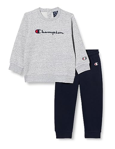 Champion Legacy American Classics TD - Crewneck Anzug,Melangegrau/Marineblau,12 Monate von Champion