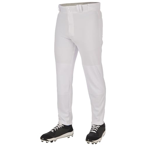 CHAMPRO Herren Triple Crown 2.0 Tapered Bottom Baseball Pants Hose, Weiss/opulenter Garten, Medium von Champro