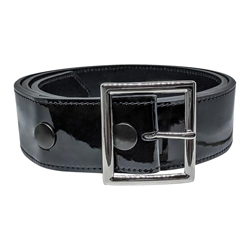 CHAMPRO Uni-Erwachsene Umpire Patent Leather Belt Gürtel, Schwarzer Korpus, XX-Large von Champro