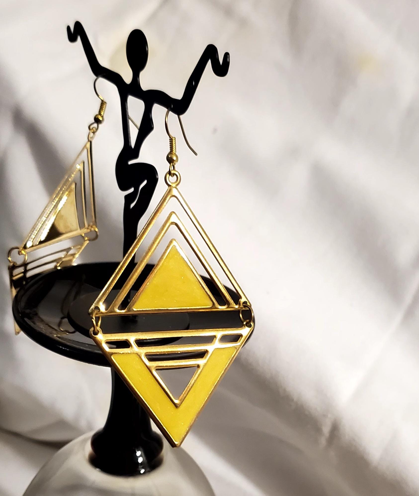 Baumeln Ohrringe - Gelb von ChampysAccessories