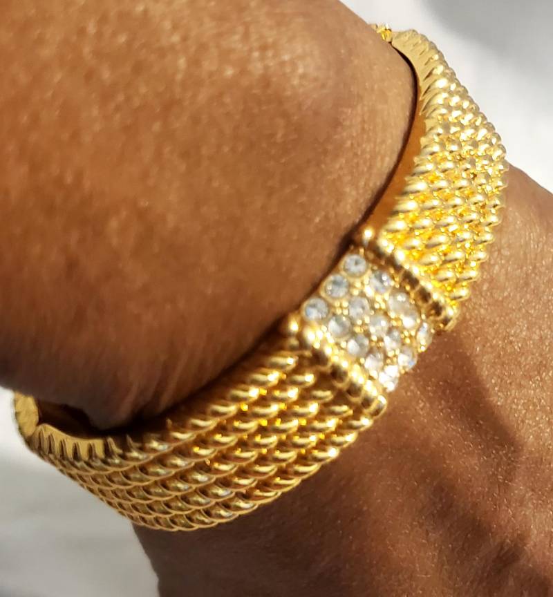 Seil Manschette Armreif Mit Stein Detail von ChampysAccessories