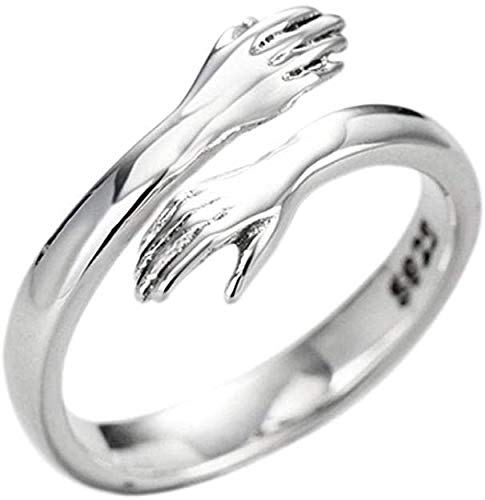 Chandler Damen-Ring Sterling-Silber 925 Pentagramm Stern offener Ring verstellbare Größe Ring für Frauen Mädchen Geburtstagsgeschenk von Chandler