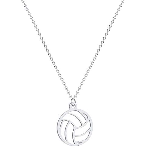 Chandler Volleyball-Anhänger Halskette für Damen Herren Schmuck Sport Charm Volleyball Belohnung von Chandler