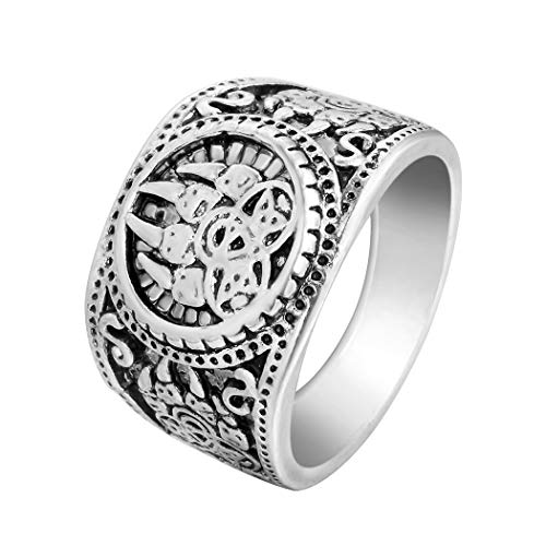 Herren Ring Wikinger nordisch keltisch Knoten heidnisch slawisch nordisch Wolf Bär Pfote Veles Symbol Männer Vintage Biker Siegelring von Chandler