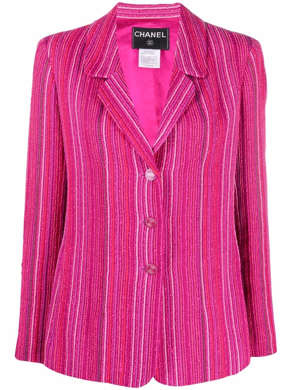 CHANEL Pre-Owned 2010s einreihiger Blazer - Rosa von CHANEL Pre-Owned