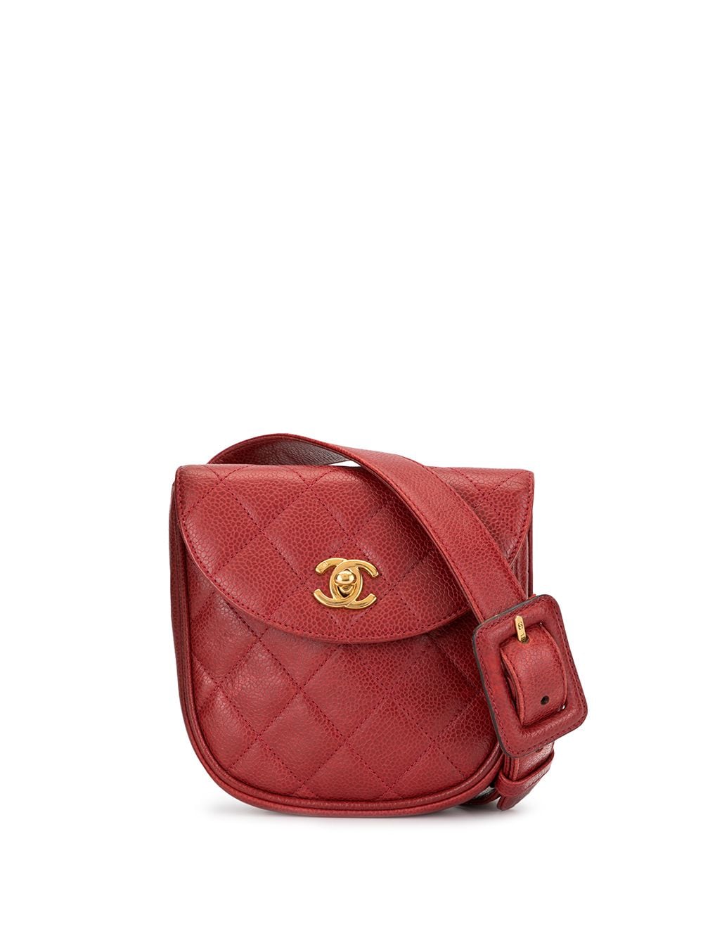 CHANEL Pre-Owned Gesteppte 1997 CC Gürteltasche - Rot von CHANEL Pre-Owned