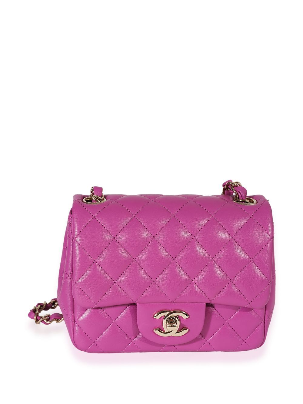 CHANEL Pre-Owned Mini Classic Flap Schultertasche - Violett von CHANEL Pre-Owned