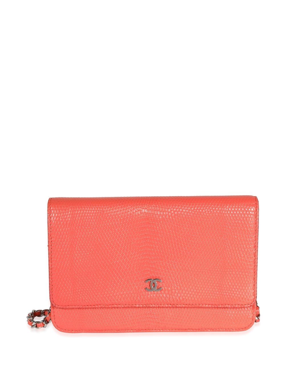 CHANEL Pre-Owned Portemonnaie mit Kettenriemen - Orange von CHANEL Pre-Owned