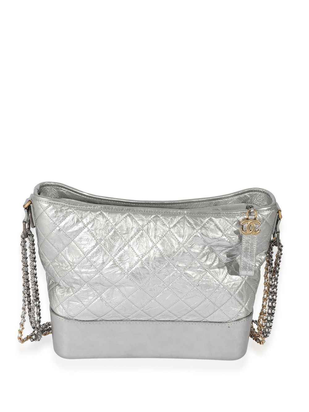 CHANEL Pre-Owned Schultertasche mit Rautensteppung - Silber von CHANEL Pre-Owned