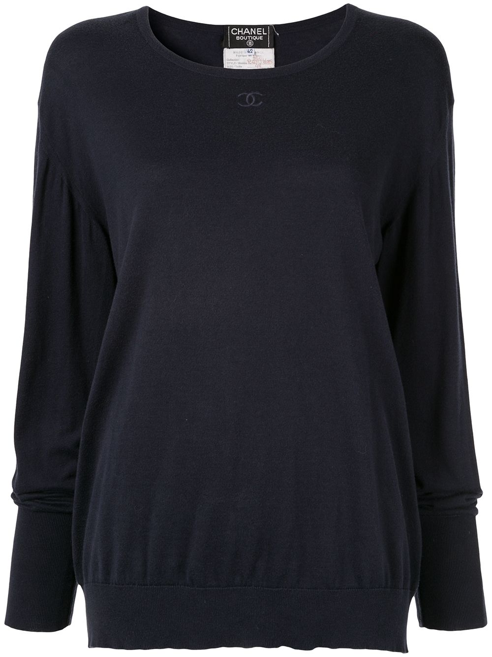 CHANEL Pre-Owned Bestickter Pullover - Blau von CHANEL Pre-Owned