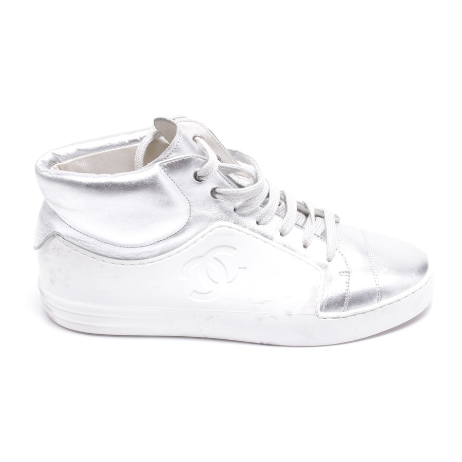 Chanel High-Top Sneaker EUR 38,5 Metallic von Chanel