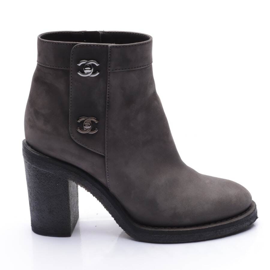 Chanel Stiefeletten EUR 38,5 Grau von Chanel