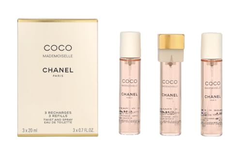 Coco Mademoiselle 3x20 ml edt vapo 60ml Nachfüllung von Chanel