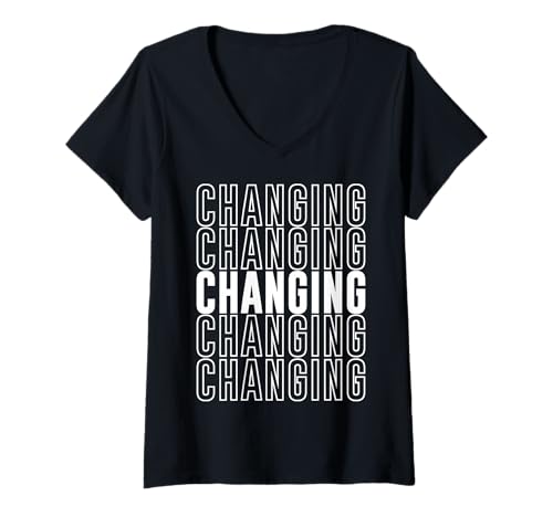 Damen Wechselnd T-Shirt mit V-Ausschnitt Damen Wechselnd T-Shirt mit V-Ausschnitt von Changing Apparel