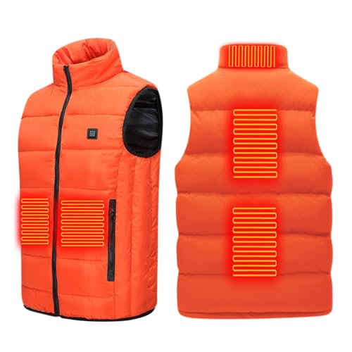 Changtai Beheizbare Weste Herren mit 5 Heizzonen, 3 Einstellbare Wärmestufe, Damen Herren Heizweste USB Aufladbare Heizjacke Beheizte Steppweste Unisex Wärmeweste Daunenweste Wärmende Jacke Changtai Beheizbare Weste Herren mit 5 Heizzonen, 3 Einstellbare Wärmestufe, Damen Herren Heizweste USB Aufladbare Heizjacke Beheizte Steppweste Unisex Wärmeweste Daunenweste Wärmende Jacke von Changtai
