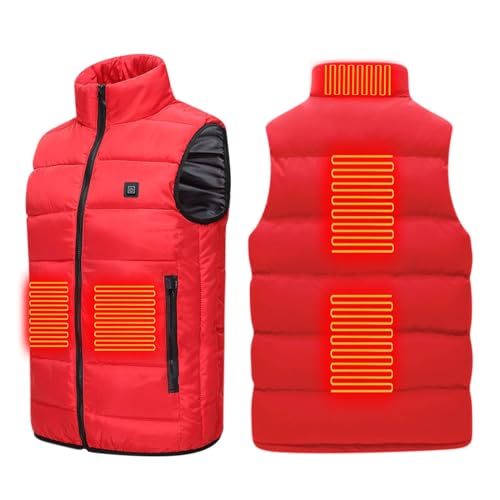 Changtai Beheizbare Weste Herren mit 5 Heizzonen, 3 Einstellbare Wärmestufe, Damen Herren Heizweste USB Aufladbare Heizjacke Beheizte Steppweste Unisex Wärmeweste Daunenweste Wärmende Jacke Changtai Beheizbare Weste Herren mit 5 Heizzonen, 3 Einstellbare Wärmestufe, Damen Herren Heizweste USB Aufladbare Heizjacke Beheizte Steppweste Unisex Wärmeweste Daunenweste Wärmende Jacke von Changtai