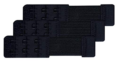 Chanie Damen Packung mit 3 Weich Komfortabel Erweiterung 2 Haken BH-Verlängerer, 10,4cm x 2,5cm von Chanie