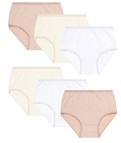 Channo Damen Unterhosen – Weiche Baumwoll-Unterwäsche, hohe Slips, Sortiert, 6er-Pack, XL von Channo