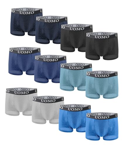 Channo Herren-Unterhose aus Nylon: Nahtlos, Einheitliche Farben - Uomo Kollektion. 12 Stück, Sortiert XXL von Channo