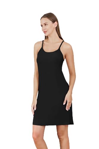 Channo Kombinationskleid, Unterkleid, sehr weich und bequem - pack1 Schwarz S/M von Channo