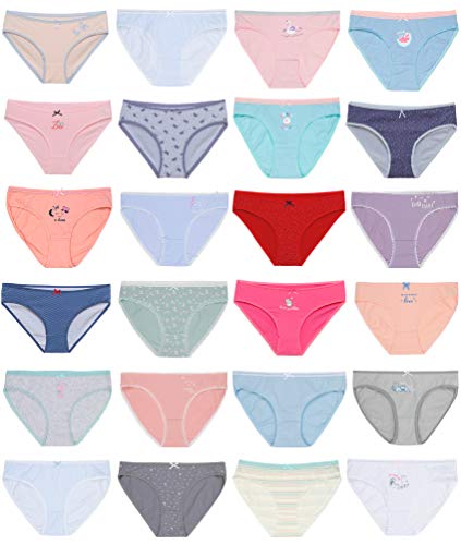 Channo Surprise Pack Höschen, Brasilianer oder Tangas aus Baumwolle, Nylon oder Spitze, Verschiedene Designs, weich und elastisch - Packung mit 12, Überraschungen, S von Channo