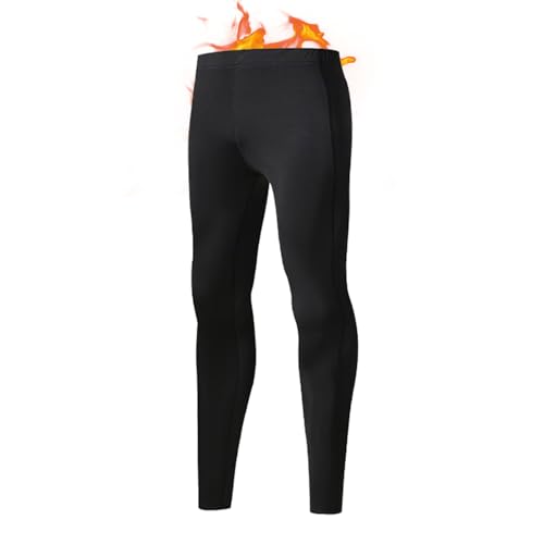 Channo Thermounterwäsche Herren Langarmshirt - Perfekte Funktionsunterwäsche für den Winter - Packung mit 1, Schwarz, XXL von Channo