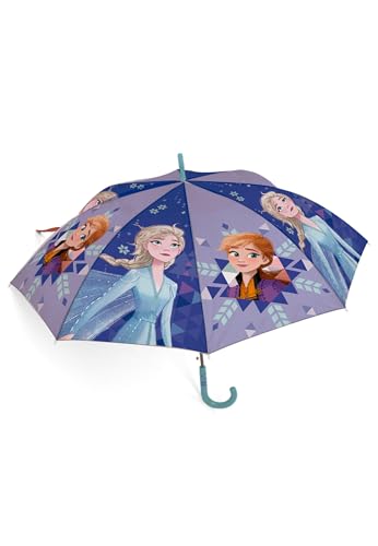 Chanos Frozen - Die Eiskönigin Anna Elsa Mädchen Kinder Regenschirm Stock-Schirm von Chanos