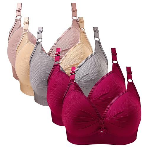 BH Damen Ohne Bügel Bequem Bralette mit Geformte Cups Multifunctional Bralette Damen BH Set Schlafen BH für Frauen Sport BH Dünne Träger Damen von Chanpning