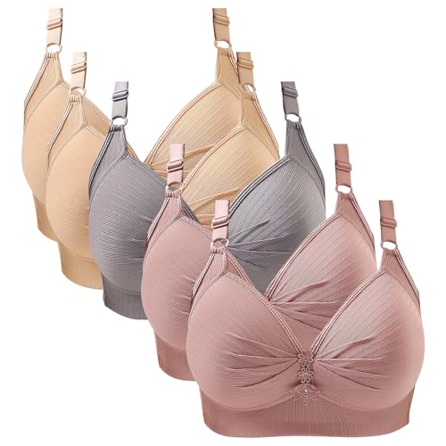BH Damen Ohne Bügel Bequem Bralette mit Geformte Cups Multifunctional Bralette Damen BH Set Schlafen BH für Frauen Sport BH Dünne Träger Damen von Chanpning
