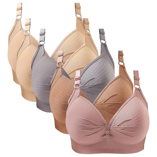 BH Damen Ohne Bügel Bequem Bralette mit Geformte Cups Multifunctional Bralette Damen BH Set Schlafen BH für Frauen Sport BH Dünne Träger Damen von Chanpning