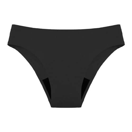Bikinihosen für Damen Perioden Bikini Hose Menstruations Badeanzug High Waist Perioden Bikinihose Mädchen Basic Slip Bikinihose Schwarz Damen Period Badeshorts Perioden Bademode zum Schwimmen von Chanpning