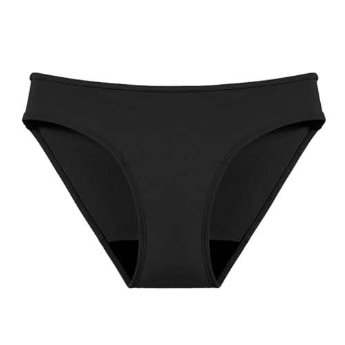 Bikinihosen für Damen Perioden Bikini Hose Menstruations Badeanzug High Waist Perioden Bikinihose Mädchen Basic Slip Bikinihose Schwarz Damen Period Badeshorts Perioden Bademode zum Schwimmen von Chanpning