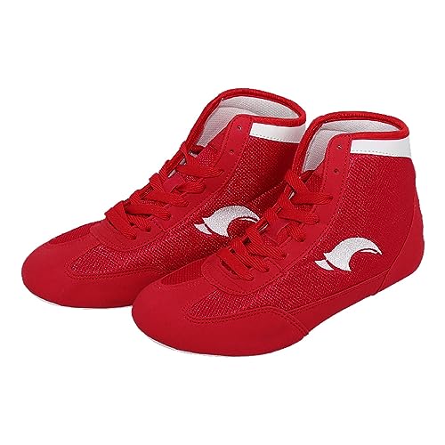 Boxschuhe,Unisex Boxing Shoe,Wrestling Schuhe,Kampfsport ringerschuhe,atmungsaktive,3 Farben,Größe 30-46,rutschfest,Bequem,Verschleißfest,Für Männer,Frauen,Jugend,Sanda,Taekwondo von Chanpning