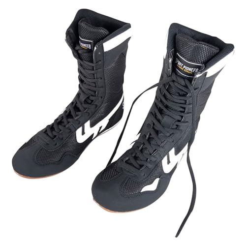 Boxschuhe,Unisex Boxing Shoe,Wrestling Schuhe,Kampfsport ringerschuhe,atmungsaktive,3 Farben,Größe 30-46,rutschfest,Bequem,Verschleißfest,Für Männer,Frauen,Jugend,Sanda,Taekwondo von Chanpning