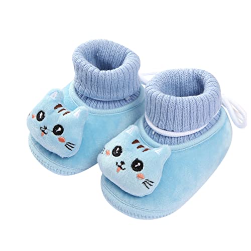 Chanpning Babysocken, Rutschfeste Wärmeschuhe Dick Hausschuhe Mit Antirutschsohle Norwegersocken Baby Kuschelsocken Niedliche Lauflernschuhe Klassische Krabbelschuhe Zur Geburt Socken 1 Paar Sneaker von Chanpning
