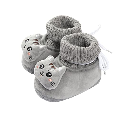 Chanpning Babysocken, Rutschfeste Wärmeschuhe Dick Hausschuhe Mit Antirutschsohle Norwegersocken Baby Kuschelsocken Niedliche Lauflernschuhe Klassische Krabbelschuhe Zur Geburt Socken 1 Paar Sneaker von Chanpning