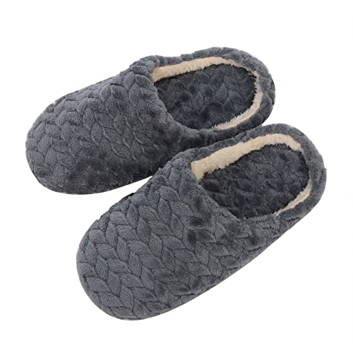 Chanpning Damenhausschuhe, Leichte Hüttenschuhe Rutschfest Flache Pantoffeln Winter Herren Baumwolle Katze Pantoffeln Hausschuhe Männer Drinnen Outdoor/indoor Rutschfeste Haushaltsschuhe Pantoffeln von Chanpning