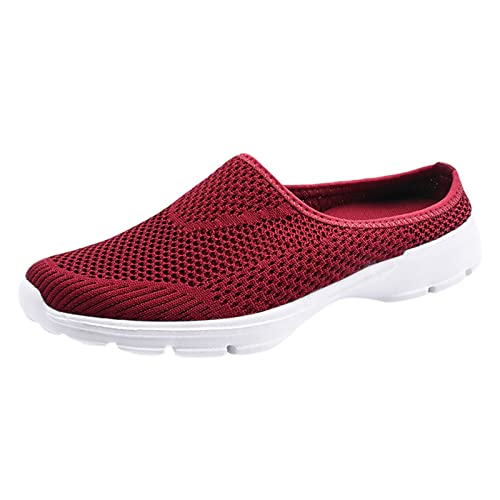 Chanpning Orthopädische Schuhe Damen Air Cushion Slip On Sneakers Sandalen mit Fussbett Hausschuhe Walking Diabetic Shoes Turnschuhe Freizeit Mesh Atmungsaktiv Sportschuhe Leicht Schlupfschuhe Frauen von Chanpning