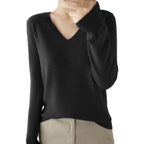 Chanpning Pullover Damen Elegant Merinowolle Strickpullover Weich Rippstrick Langarmshirt Longshirt Gestrickter Sweater Warmer Lang Kaschmirpullover Autumn Winter Cashmerepullover Wollpullover Chanpning Pullover Damen Elegant Merinowolle Strickpullover Weich Rippstrick Langarmshirt Longshirt Gestrickter Sweater Warmer Lang Kaschmirpullover Autumn Winter Cashmerepullover Wollpullover von Chanpning