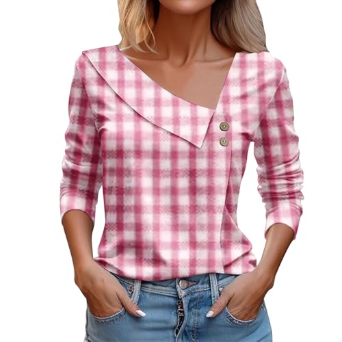 Chanpning Trachtenshirts Damen V Ausschnitt Plissiert Oberteile Tunika Trachtenblusen Paillettenshirts Comicshirts Oberteile Blusenshirts Damenblusen Tanktops Frauen Sommer Durchsichtig Oberteil von Chanpning