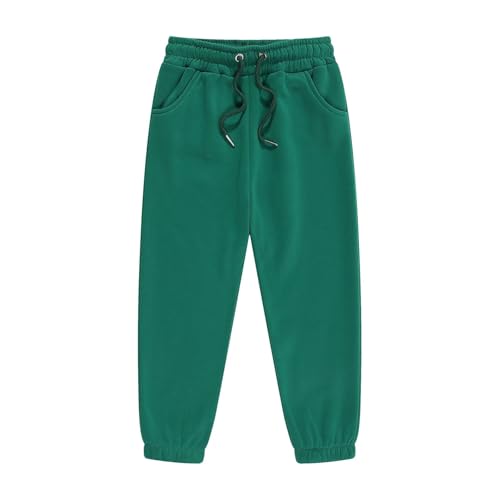 Chanpning Unisex Kinder Jogginghose Baumwolle Thermohose Jogger Fleece Hose Trainingshose Winterhose Sporthose Sweatpants Outdoor Hosen für Jungen und Mädchen 2-13 Jahre Alt von Chanpning