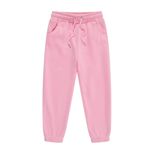 Chanpning Unisex Kinder Jogginghose Baumwolle Thermohose Jogger Fleece Hose Trainingshose Winterhose Sporthose Sweatpants Outdoor Hosen für Jungen und Mädchen 2-13 Jahre Alt von Chanpning