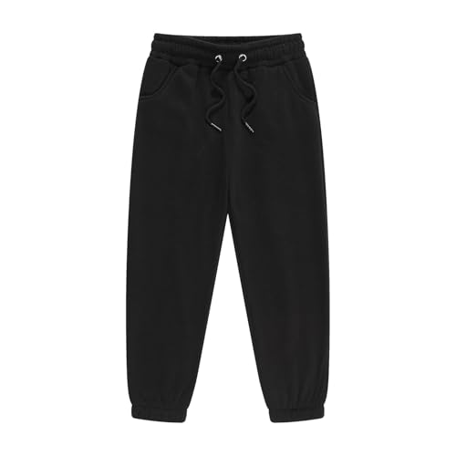 Chanpning Unisex Kinder Jogginghose Baumwolle Thermohose Jogger Fleece Hose Trainingshose Winterhose Sporthose Sweatpants Outdoor Hosen für Jungen und Mädchen 2-13 Jahre Alt von Chanpning