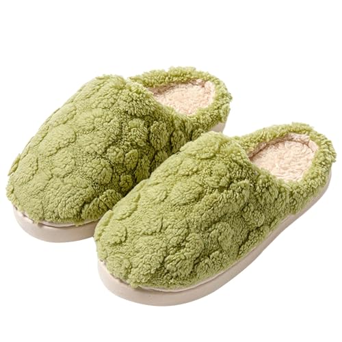 Hausschuhe Damen Herren Winter Plüsch Pantoffeln rutschfeste Unisex Warm Hausschlappen Filzpantoffeln Filzhausschuhe Frauen Bequeme Slippers Gästehausschuhe Für Innen Außen von Chanpning