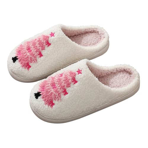 Hausschuhe Damen Herren Winter Weiche Leichte Pantoffeln Winterliche Kuschelig Warme Plüschschuhe Filzpantoffeln Filzhausschuhe Frauen Bequeme Slippers Winterschuhe Outdoor Indoor von Chanpning