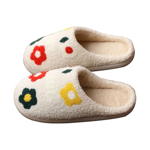 Hausschuhe Damen Herren Winter Weiche Leichte Pantoffeln rutschfeste Unisex Warm Hausschlappen Filzhausschuhe Filzpantoffeln Frauen Bequeme Slippers Winterschuhe Für Winter Halloween Weihnachten von Chanpning