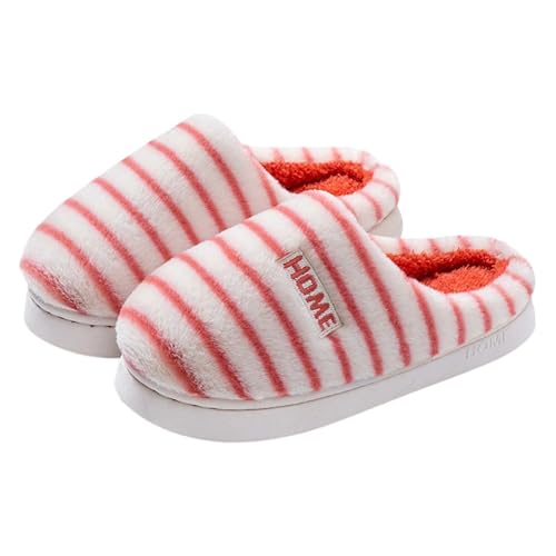 Hausschuhe Damen Winter Gefüttert Schuhe rutschfeste Pantoletten Warm Hausschlappen Filzpantoffeln Filzhausschuhe Frauen Bequeme Slippers Damenschuhe Outdoor Indoor von Chanpning