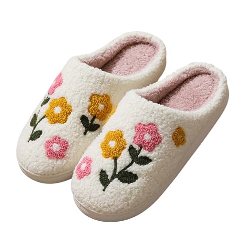 Hausschuhe Damen Winter Weiche Leichte Pantoffeln rutschfeste Unisex Warm Hausschlappen Filzhausschuhe Filzpantoffeln Frauen Clogs Slipper Gästehausschuhe Für Drinnen Und Draußen von Chanpning