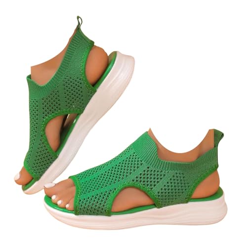 Orthopädische Sandalen Damen Outdoor Orthopädische Sandaletten Römersandalen Walkingschuhe Leichte Barfuss Schuhe Outdoor Sportschuhe Laufschuhe Open Toe Wedges Strand Im Freien Dicke Boden Schuhe von Chanpning