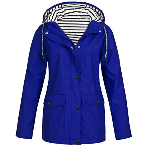 Regenjacke Damen Wasserdicht Winddichter Atmungsaktiv Regenmantel Regenparka mit Kapuze Leichte Dünne Windbreaker Übergangsjacke Große Größen Fahrrad Windjacke Trenchcoat Wandern Sommerjacke S-5XL Regenjacke Damen Wasserdicht Winddichter Atmungsaktiv Regenmantel Regenparka mit Kapuze Leichte Dünne Windbreaker Übergangsjacke Große Größen Fahrrad Windjacke Trenchcoat Wandern Sommerjacke S-5XL von Chanpning